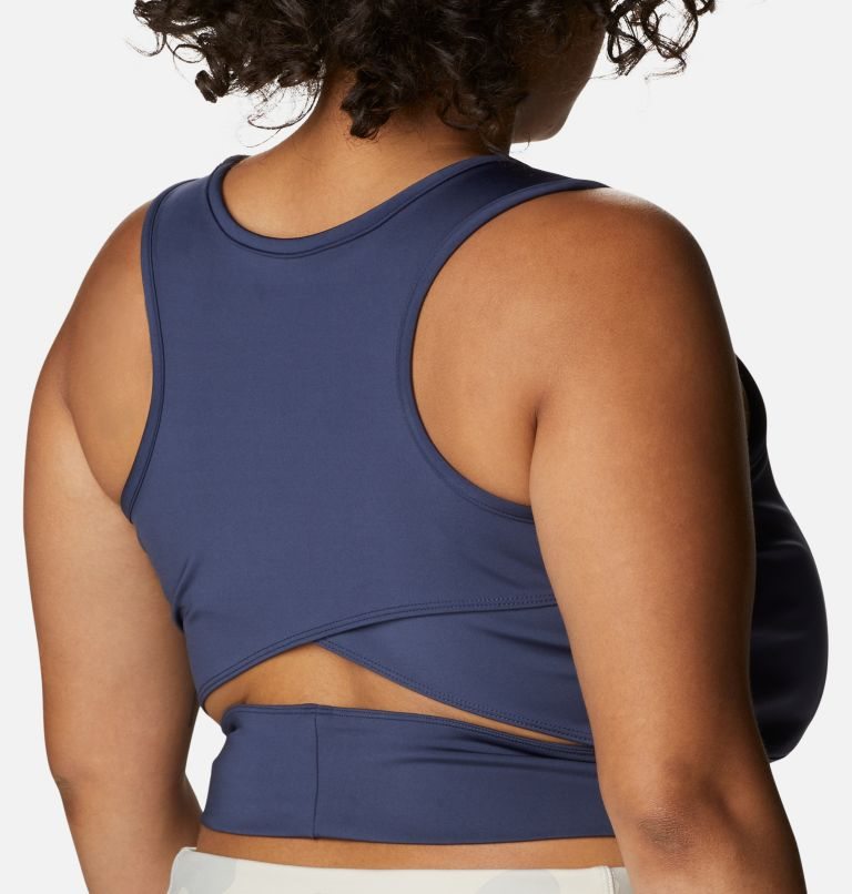 Women's Columbia Windgates II Cropped Tanks Navy | Plus Size CA-A8C65